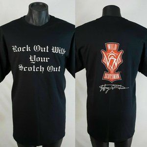 Vintage Y2K Wild Scotsman Graphic T-Shirt XL Deadstock Whiskey Bar Tee